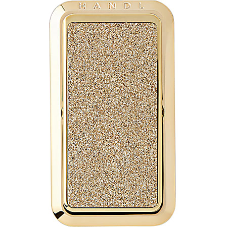 HANDL HANDLstick Phone Grip, 3-5/16", Gold Glitter