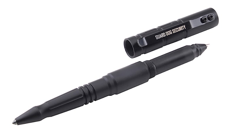 Guard Dog Security Tactical Pen, Medium Point, 0.7 mm, Black Barrel, Black Ink