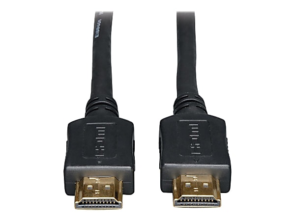 Eaton Tripp Lite Series High-Speed HDMI Cable, Digital Video with Audio, UHD 4K (M/M), Black, 25 ft. (7.62 m) - HDMI cable - HDMI male to HDMI male - 25 ft - double shielded - black - 4K support