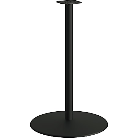 HON® Between Tabletop Disc Base For 42" Tabletops, 40-3/4"H x 25-13/16"W x 25-13/16"D, Black