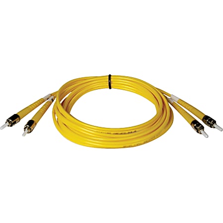 Tripp Lite 3M Duplex Singlemode 9/125 Fiber Optic Patch Cable ST/ST 10' 10ft 3 Meter - ST Male - ST Male - 9.84ft - Yellow