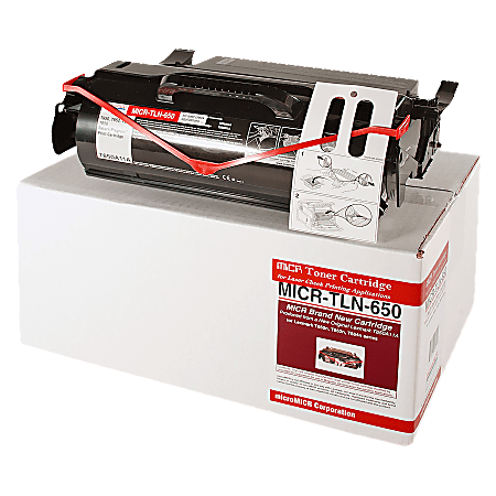 MicroMICR Remanufactured Black MICR Toner Cartridge Replacement For Lexmark™ T650A11A, MICR-TLN-650