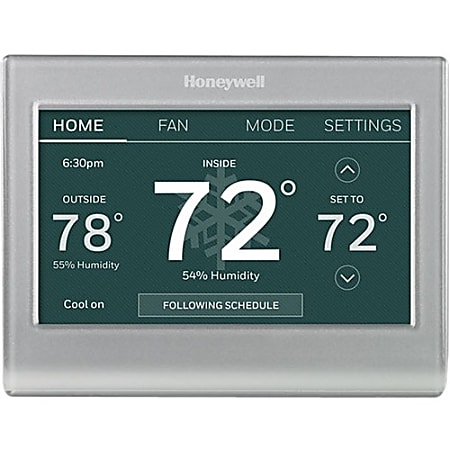 Honeywell Home Wi-Fi Smart Color Thermostat (RTH9585WF) - For Indoor, Outdoor, Heat Pump - Alexa Supported