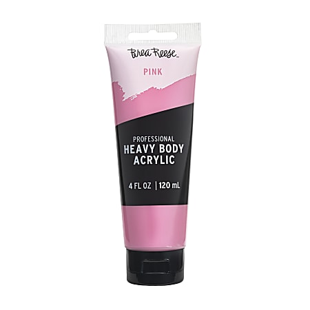 Brea Reese Professional Heavy-Body Acrylic Paint, 4 Oz, Pink