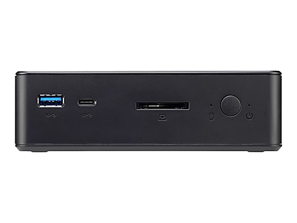 Shuttle XPC nano NC03U3 - Barebone - mini PC - 1 x Core i3 7100U / 2.4 GHz ULV - RAM 0 GB - HD Graphics 620 - Gigabit Ethernet WLAN: - 802.11b/g/n - black