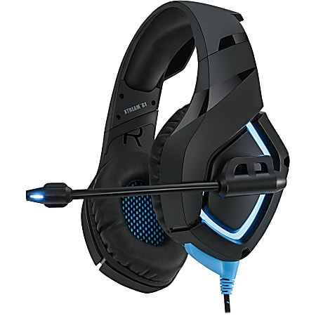 Adesso Stereo Gaming Headset with Microphone - Stereo - Mini-phone (3.5mm) - Wired - 20 Ohm - 20 Hz to 20 kHz - XTREAMG1
