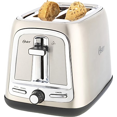 Oster 2 Slice Toaster 800 W Toast Bread Bagel Waffle Brushed