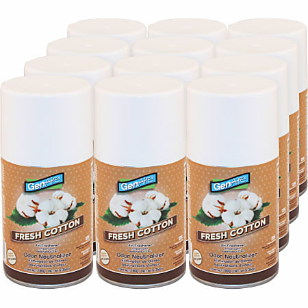 Impact Metered Air Freshener Spray - Aerosol - 6000 ft³ - 6.4 fl oz (0.2 quart) - Linen Fresh - 30 Day - Odor Neutralizer, Residue-free - 12 / Carton