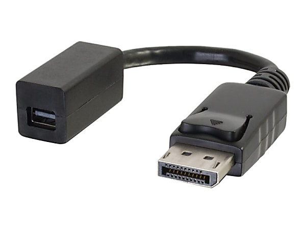 C2G DisplayPort to Mini DisplayPort Adapter - Black - M/F - DisplayPort adapter - DisplayPort (M) to Mini DisplayPort (F) - black