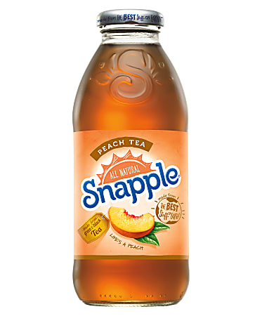 Snapple® Peach Tea, 16 Oz, Carton Of 12