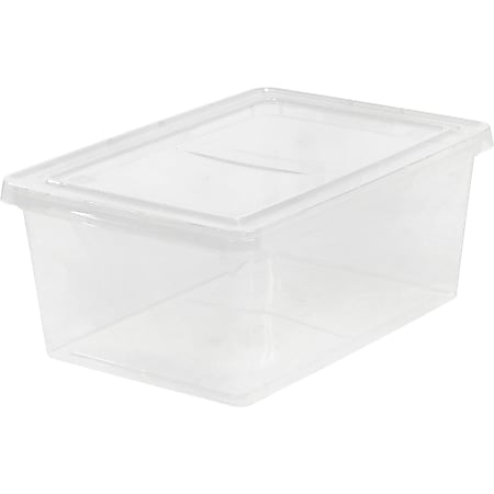 IRIS 4-Pack Heavy Duty Plastic Storage Box Large 19-Gallons (78-Quart)  Black Heavy Duty Tote with Latching Lid in the Plastic Storage Containers  department at