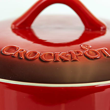 Crock Pot Gibson Denhoff 8 Square Casserole Dish Red Non Stick Stoneware  for sale online