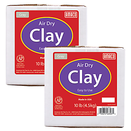 Amaco Air Dry Clay - Gray 25 lb.