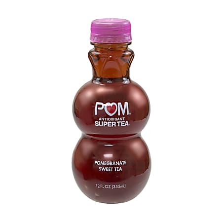 Pom Antioxidant Super Tea Pomegranate Tea, Sweet Tea, 12 Oz, Carton Of 6