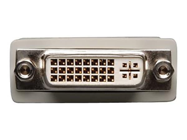 Tripp Lite DVI-I Female to DVI-D Male Dual Link Video Cable Adapter Converter DVI-I to DVI-D F/M - DVI adapter - dual link - DVI-I (F) to DVI-D (M) - molded - beige