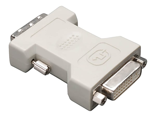 Eaton Tripp Lite Series DVI-I Female to DVI-D Male Dual Link Video Cable Adapter Converter DVI-I to DVI-D F/M - DVI adapter - dual link - DVI-I (F) to DVI-D (M) - molded - beige