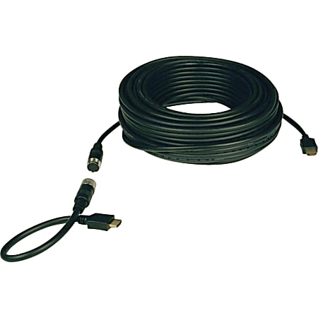 Tripp Lite Standard Speed HDMI Easy Pull Cable Digital Video with Audio (M/M) 100ft - Type A Male HDMI - Type A Male HDMI - 100ft - Black
