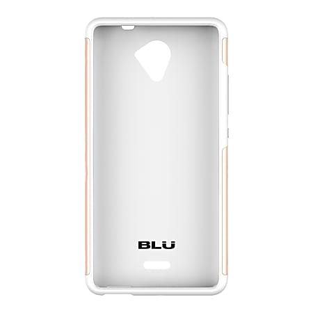 BLU ArmorFlex Case For R1 PLUS Phones, Gold/White, OBN110266