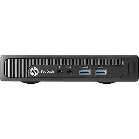 HP Business Desktop ProDesk 400 G1 Desktop Computer - Intel Core i5 i5-4590T 2 GHz - 4 GB DDR3 SDRAM - 500 GB HDD - Windows 7 Professional 64-bit upgradable to Windows 8.1 Pro - Mini PC - Black