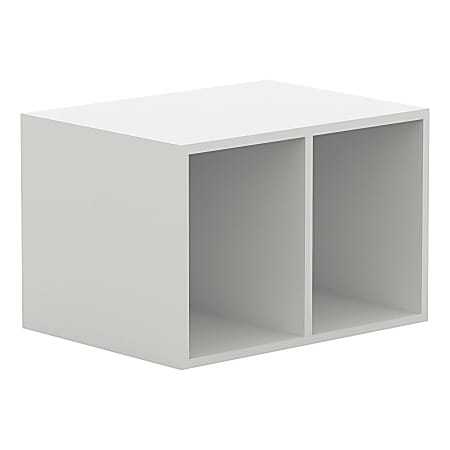 Lorell® Laminate Double Locker Adder Unit, 15-3/4"H x 23-5/8"W x 17-3/4"D, White