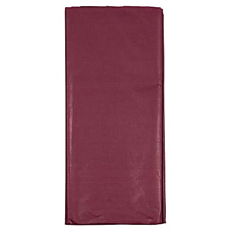 JAM Paper & Envelope Matte Burgundy Holiday Wrapping Paper, 25 Sq