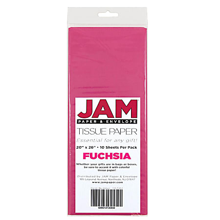 Jam Paper Tissue Paper - Pink - 10 Sheets/Pack