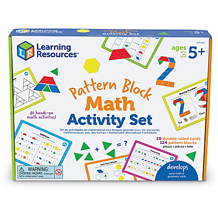 Learning Resources Pattern Block Math Activity Set