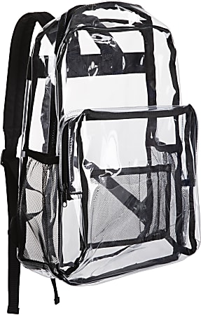 TJ Riley Clear Backpack, Transparent