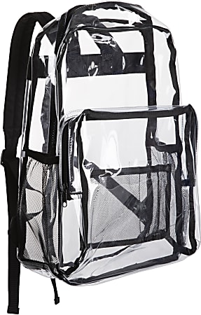 White clear backpack store