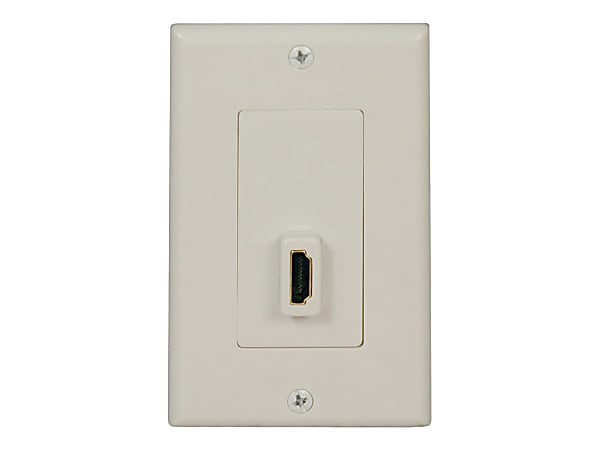 Tripp Lite Home Theater HDMI Send / Receive Pass-Through Wallplate - Mounting plate - HDMI - white