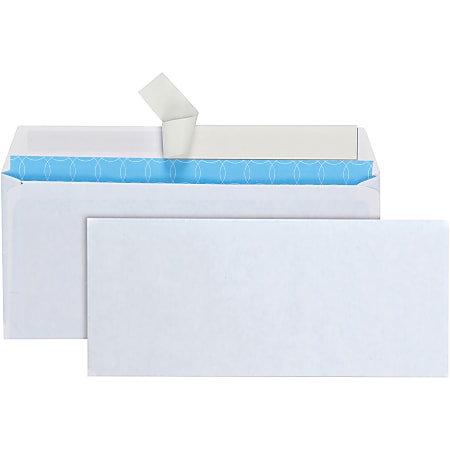 Quality Park® #10 Business Envelopes, Security, Antimicrobial Protection, Self-Sealing, White, Box Of 500