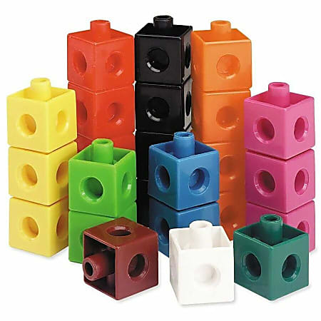 Learning Resources Snap Cubes 34 H x 34 W x 34 D Assorted Colors