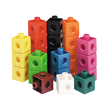 Learning Resources® Snap Cubes®, 3/4"H x 3/4"W x 3/4"D, Assorted Colors, Grades Pre-K - 9, Pack Of 500