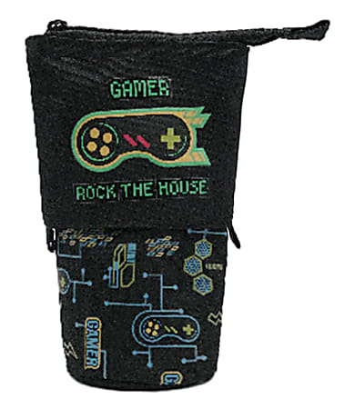 Office Depot® Standing Pencil Pouch, 7-7/8" x 5-1/4", Gaming