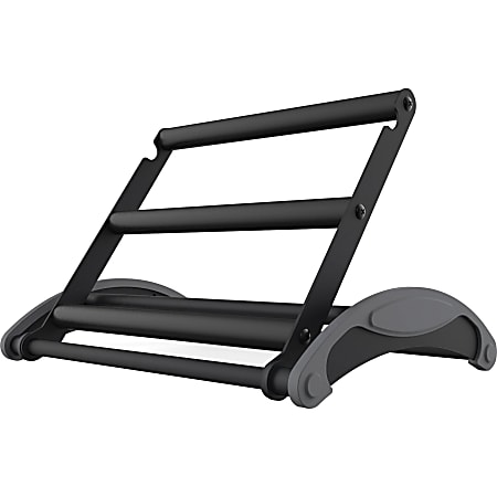 Kantek Sit-Stand Footrest - Black - Steel, Foam Kantek Sit-Stand Footrest - Black - Steel, Foam