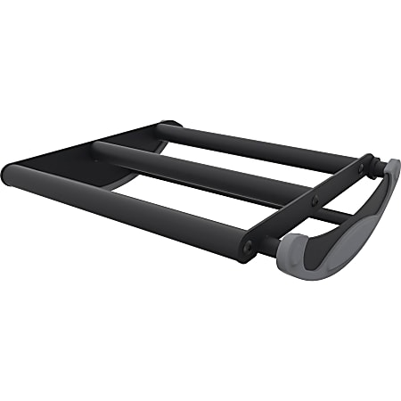 Kantek Sit-Stand Footrest - Black - Steel, Foam Kantek Sit-Stand Footrest - Black - Steel, Foam