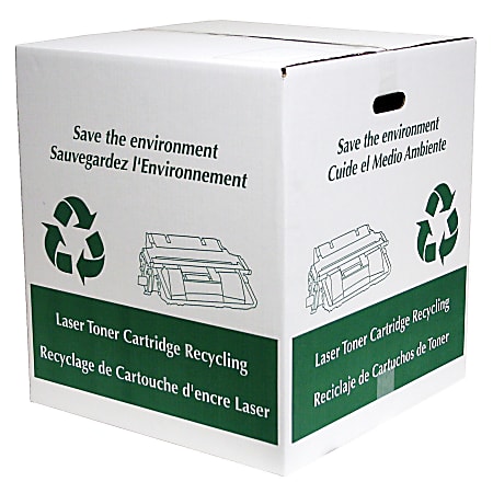 Office Depot® Brand Recycling Boxes For Empty Toner Cartridges, Pack Of 2