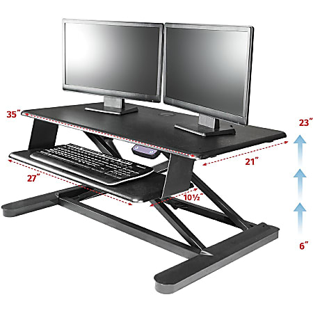 Kantek Electric Sit to Stand Workstation - Up to 24