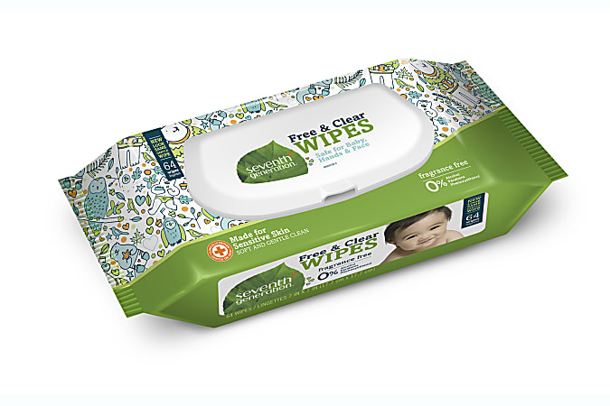 Seventh Generation™ Hypoallergenic Natural Baby Wipes, Unscented,