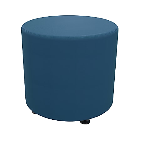 Marco Round Seating Ottoman, 16"H x 19"W x 19"D, Pool