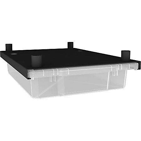 Lorell Makerspace Storage System Hanging Bin Kit, Small Size, Clear