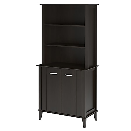 Ameriwood™ Home Quinn 5-Shelf Bookcase With Doors, Espresso