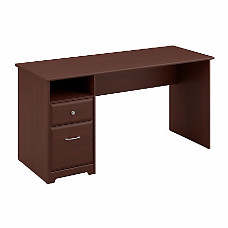 Bush Furniture Cabot 60"W Computer Desk With Drawers, Harvest Cherry, Standard Delivery