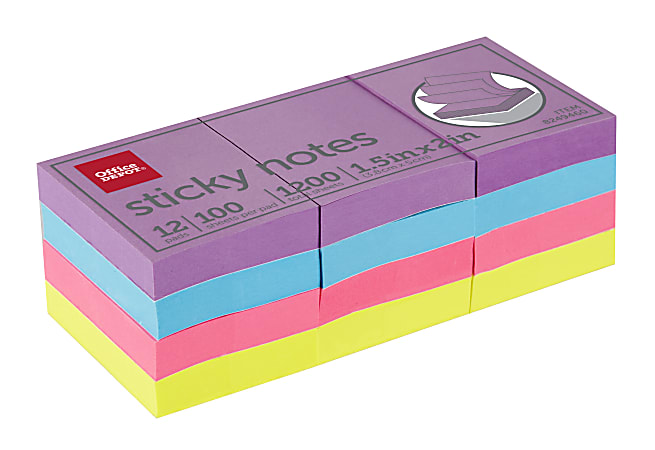 Office Depot Brand Sticky Notes Value Pack 3 x 3 Yellow 100 Sheets Per Pad  Pack Of 18 Pads - Office Depot