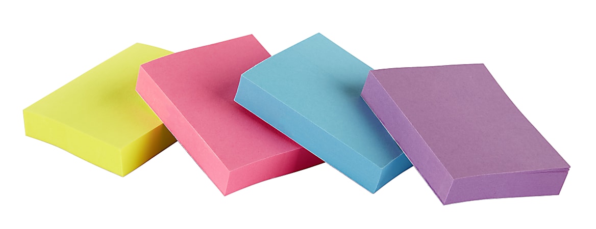 激安挑戦！！ Notes Sticky Brand Depot Office 1 Vivid Assorted 2 x 12 ノート・メモ帳
