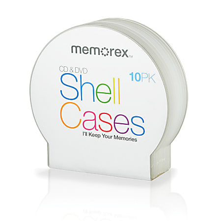 Memorex® CD Shell Jewel Cases, Pack Of 10