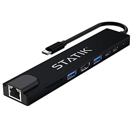 STATIK UltraHub 7-in-1 USB Hub, Black, PUP-0150