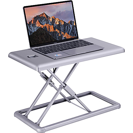 Lorell® Portable Desk Riser, 15"H x 19"W x 20-5/16"D, Silver