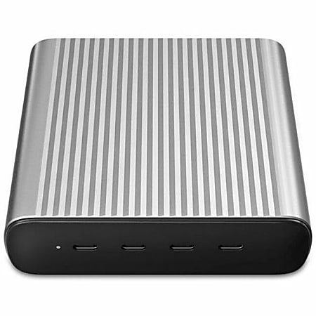 Targus HyperJuice Power Adapter, 4-3/16”H x 2-15/16”W x 1-1/4”D, Silver, HJGAN245