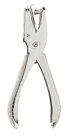 4 Paper Punch Plier Scissor Single Hand Hole Office Metal Puncher